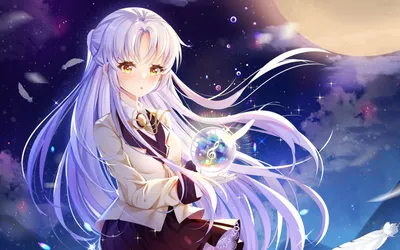 Скачать обои Kanade Tachibana, manga, Angel Beats, night, Angel, Tachibana Kanade, Angel Beats characters, artwork, Kanade Tachibana Angel Beats для монитора с разрешением 412x732. Высококачественные обои HD картинки картинки