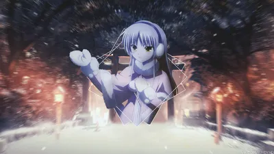 482571 4K, картинка в картинке, Angel Beats!, Tachibana Kanade, moescape, аниме, аниме девушки - Rare Gallery HD Wallpapers картинки