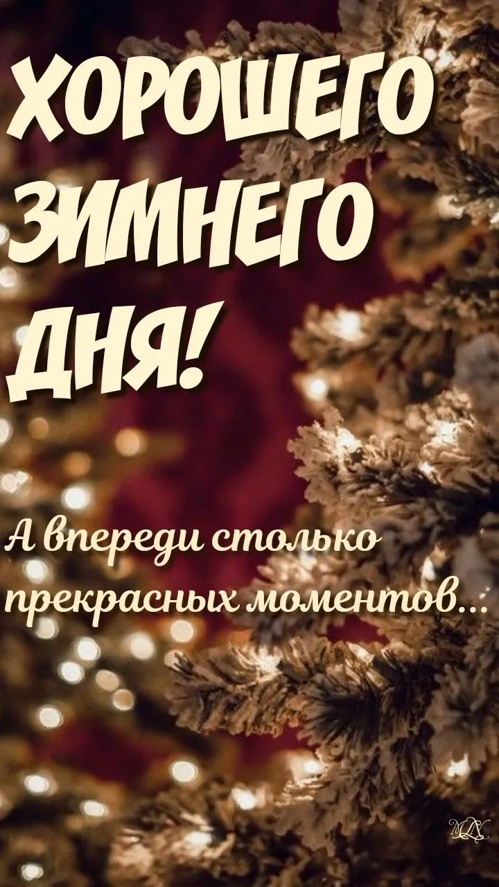 Хорошего дня зима