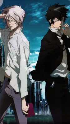 Psycho-Pass.Shinya Kogami.Shogo Makishima HTC One X wallpaper.720×1280 –  Kawaii Mobile картинки