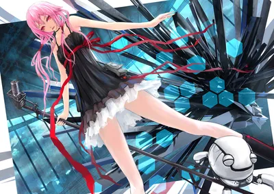 Скачать обои Guilty Crown Inori Yuzuriha Poster картинки