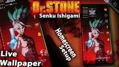 Dr Stone - Senku Ishigami - Live Wallpaper & u0026 Android Setup - Customize your Homescreen -EP46 - YouTube картинки