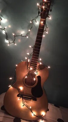 Guitar in lights ✨ | Beautiful wallpapers, Music wallpaper, Acoustic guitar  photography картинки