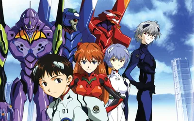 Скачать обои Evangelion, manga, Asuka Sohryu, Shinji Ikari, Kaworu Nagisa, Rei Ayanami, Neon Genesis Evangelion для монитора с разрешением 2880x1800. картинки