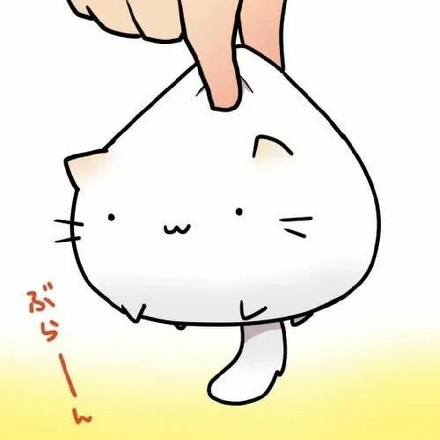 Милый котик рисунок для срисовки