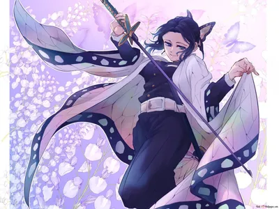 HD обои: Kimetsu no Yaiba, Kochou Shinobu | Wallpaper Flare картинки