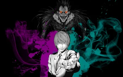 Скачать обои L Lawliet, Ryuk, manga, Death Note для монитора с разрешением 2560x1600. Высококачественные обои HD картинки картинки