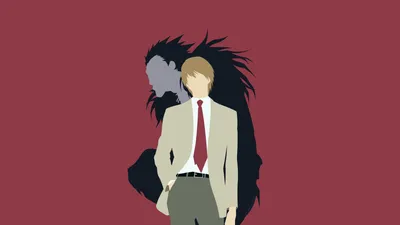 Обои Death Note Illustration, Аниме, Минимализм, Рюк картинки