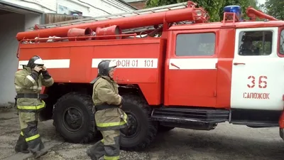 Сапожковские пожарные за три месяца семь раз выезжали на происшествия - картинки