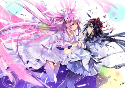 Akemi Homura, Mahou Shoujo Madoka Magica, Kaname Madoka, Anime, Anime girls HD Wallpapers / Desktop and Mobile Images \ u0026 Photos картинки