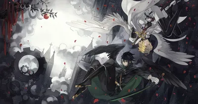 Owari No Seraph Mikaela Hyakuya Yuuchirou Hyakuya Anime Boys Wings персонаж аниме сериала оригинальные обои | 1716x900 | 1078727 | WallpaperUP картинки