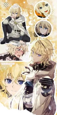 owari no seraph | mikaela hyakuya | Милые рисунки, Иллюстрации, Рисунки картинки