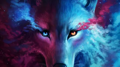 Wolf Spirit Cosmic Wallpaper 4K HD PC #8010g картинки