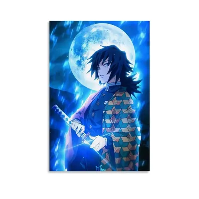 DRAGON VINES Anime Demon Slayer Tomioka Giyuu The Pillars Cool Art Poster Print Living Room Display Decoration 24x36inch (60x90cm) : Amazon.co.uk: Home \ u0026 Kitchen картинки