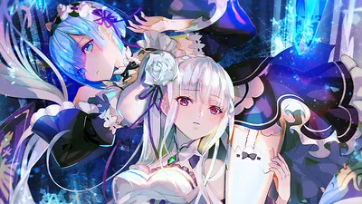 301556 Рем, Эмилия, Аниме, Девушки, Re: Zero, 4K - Rare Gallery HD Wallpapers картинки