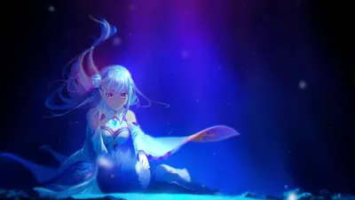 Эмилия и Субару под водой Re:Zero Live Wallpaper - MoeWalls картинки