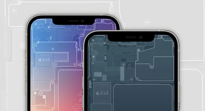 iPhone 12, 12 Pro, \u0026 12 Pro Max Схематические обои — простой Apple Guy картинки