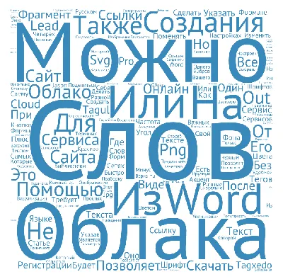 Визуализация. 5 онлайн-сервисов для создания облака тегов и слов на русском  языке картинки