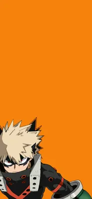 MHA Bakugou Orange Wallpaper - Anime MHA Aesthetic Wallpaper картинки