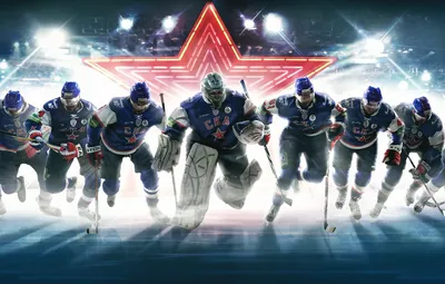 Обои звезда, команда, вратарь, Хоккей, Hockey, Политпроект, СКА, SKA,  хоккеисты картинки на рабочий стол, раздел спорт - скачать картинки