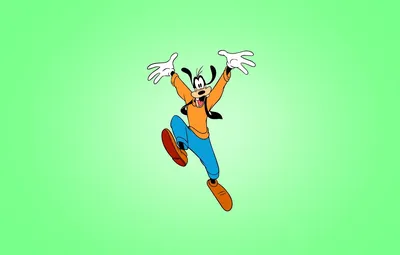 Обои минимализм, дисней, Walt Disney, Goof, Гуфи, радостный, на веселе  картинки на рабочий стол, раздел минимализм - скачать картинки