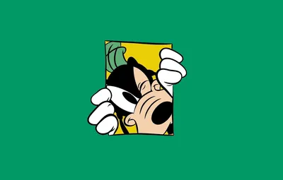 Обои Минимализм, Green, Walt Disney, Уолт Дисней, Goof, Гуфи, Goofy,  Зелёный Фон картинки на рабочий стол, раздел минимализм - скачать картинки