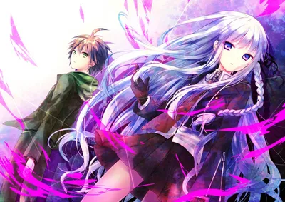 Косы couurora dangan-ronpa kirigiri kyouko фиолетовые глаза фиолетовый галстук для волос белые обои 1920x1080 831262 | картинки