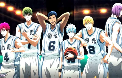 Wallpaper smile, sport, the ball, anime, glasses, team, guys, Kise Ryouta, Kuroko  Tetsuya, kuroko's basketball, Aomine Daiki, Kuroko from basket, Midorima  Shintarou, Murasakibara Atsushi, Akashi Seijuurou images for desktop,  section прочее картинки