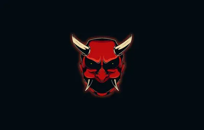 Обои Минимализм, Стиль, Фон, Маска, Рога, Арт, Art, Devil, Style,  Background, Minimalism, Дьявол, Mask, Horns картинки на рабочий стол,  раздел минимализм - скачать картинки