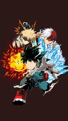 My Hero Academia - «Кацуки Бакуго \ u0026 Izuku Midoriya» 4K обои скачать картинки