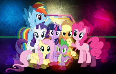 Обои пони, друзья, My Little Pony, подружки картинки на рабочий стол,  раздел фильмы - скачать картинки