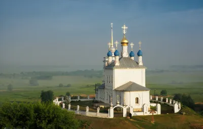 Обои лето, Тульская область, Фотограф Богорянов Алексей, церковь Успения  Пресвятой Богородицы картинки на рабочий стол, раздел город - скачать картинки