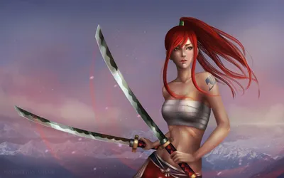 Erza Scarlet Art, HD Artist, 4k Wallpapers, Images, Backgrounds, Photos and Pictures картинки