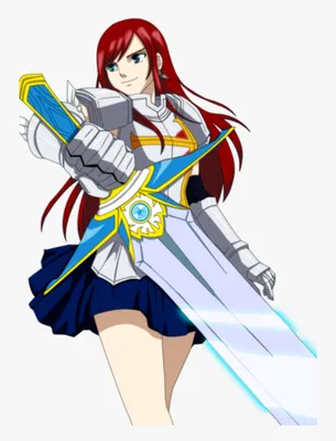 Erza Scarlet - Fairy Tail Erza Wallpaper Iphone, HD Png Download, Transparent Png Image - PNGitem картинки