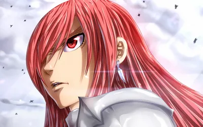 Скачать обои Erza Scarlet, red eyes, Fairy Tail, Eruza Sukaretto, manga, Erza для монитора с разрешением 1920x1200. Высококачественные обои HD картинки картинки