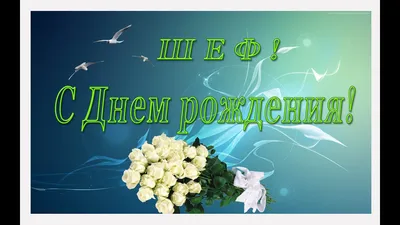 С ДНЕМ РОЖДЕНИЯ! Поздравление руководителю, начальнику, шефу, боссу,  директору от коллег! - YouTube картинки