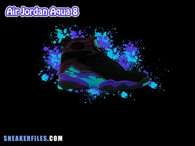 Файлы кроссовок x Air Jordan 8 Aqua Обои | SneakerFiles картинки