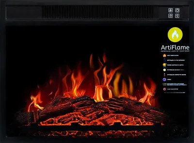 ᐉ Электрокамин ArtiFlame AF23S со звуком картинки