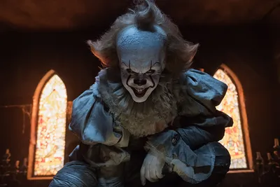 Фото Оно 2017 Страшные Улыбка Клоун Bill Skarsgård Pennywise Фильмы картинки