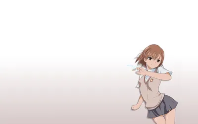 Школьная форма Misaka Mikoto Toaru Kagaku no Railgun простой фон обои 1920x1200 190301 | картинки