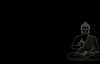 Обои спокойствие, медитация, черный фон, жест, будда, calm, божество, black  background, meditation, buddha, gesture, deity картинки на рабочий стол,  раздел минимализм - скачать картинки