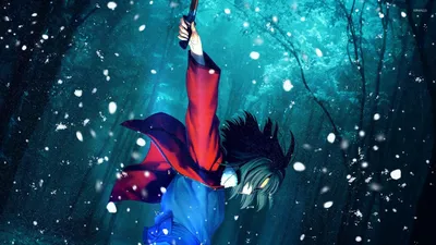 Shiki Ryougi в снегу - Kara no Kyokai обои - Аниме обои - #53747 картинки