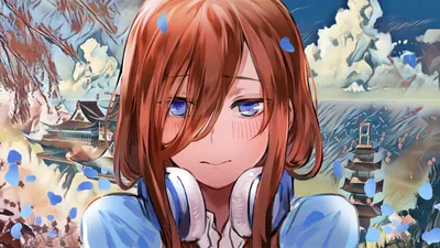 HD обои на рабочий стол: Аниме, The Quintessential Quintuplets, Miku Nakano скачать бесплатно картинку #1534582 картинки