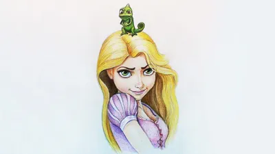 how to draw rapunzel - YouTube картинки