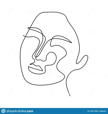 бесшовный абстрактный узор с лицом. Modern Line Art Vector Simple Background Клипарты, векторы, и Набор Иллюстраций Без Оплаты Отчислений. Изображение 146841767. картинки