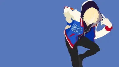 Yuri Plisetsky minmalist wallpaper картинки