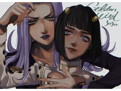 Аниме обои jojo no kimyou na bouken bruno buccellati leone abbacchio kajino длинные волосы чёлка 1024x768 659724 ru картинки