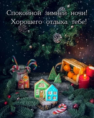 Картинка: Спокойной зимней ночи! Хорошего отдыха! картинки