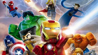 Картинка lego marvel super heroes, лего, супергерои, марвел 1920x1080  скачать обои на рабочий стол бесплатно, фото 127984 картинки