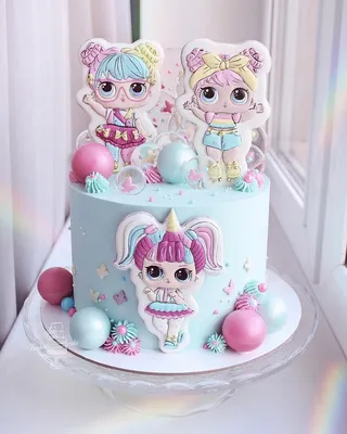 No photo description available. | Doll birthday cake, Lol doll cake,  Unicorn birthday cake картинки